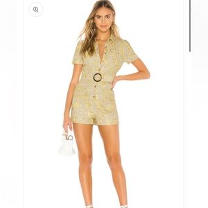 Tularosa Teri Embroidered Romper small